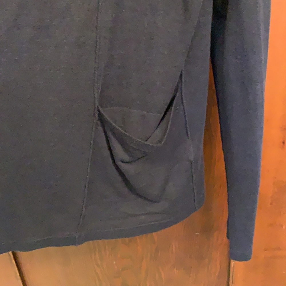 Men’s Navy H&M Linen/Viscose Shawl Cardigan - Picture 3 of 5